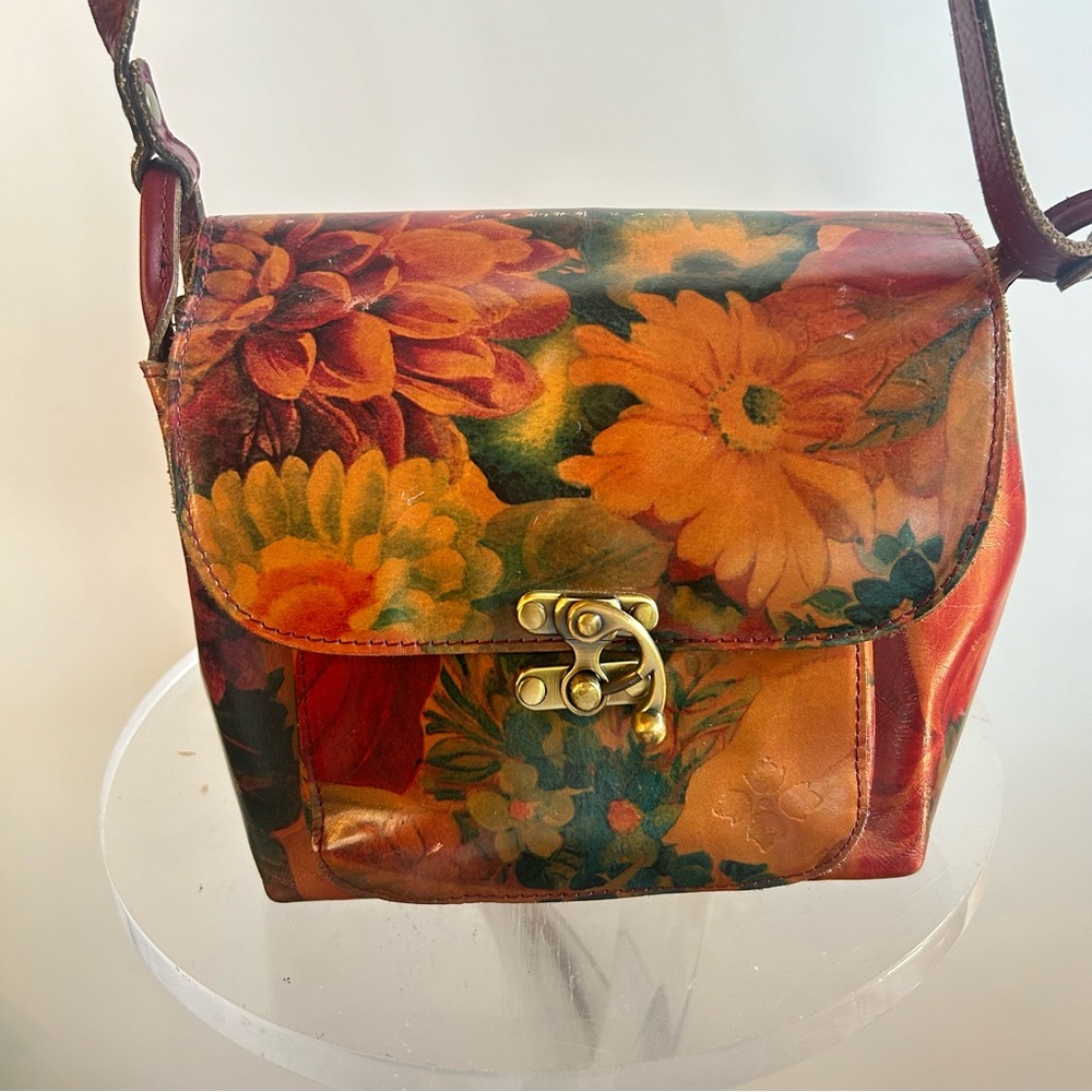 Patricia Nash Leather Leandra Flap Crossbody Bag